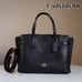 NWT Coach CH187 Hanna Carryall Pebble/ Snake-embossed Leather Gold/Black 550