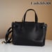 NWT Coach CH187 Hanna Carryall Pebble/ Snake-embossed Leather Gold/Black 550