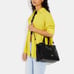 NWT Coach CH187 Hanna Carryall Pebble/ Snake-embossed Leather Gold/Black 550