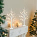 Christmas Decorations Indoor, 2 FT Birch Tree with LED Lights, Fairy Lights