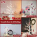 Christmas Decorations Indoor, 2 FT Birch Tree with LED Lights, Fairy Lights