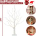 Christmas Decorations Indoor, 2 FT Birch Tree with LED Lights, Fairy Lights