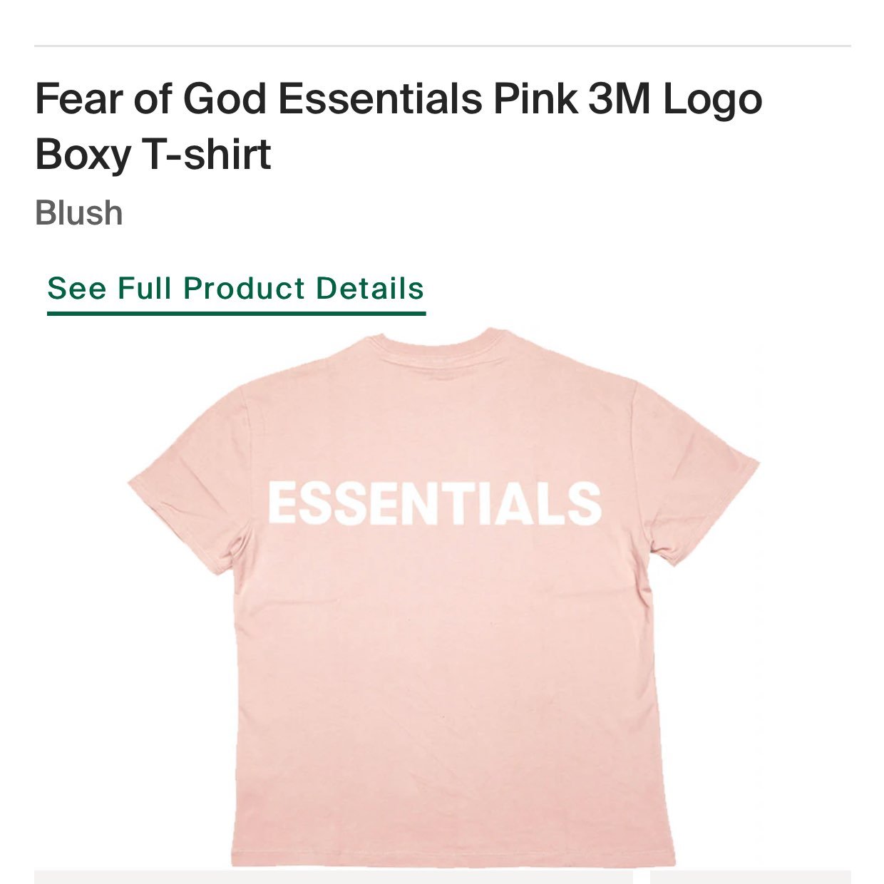 FOG Essentials outlet Tshirt