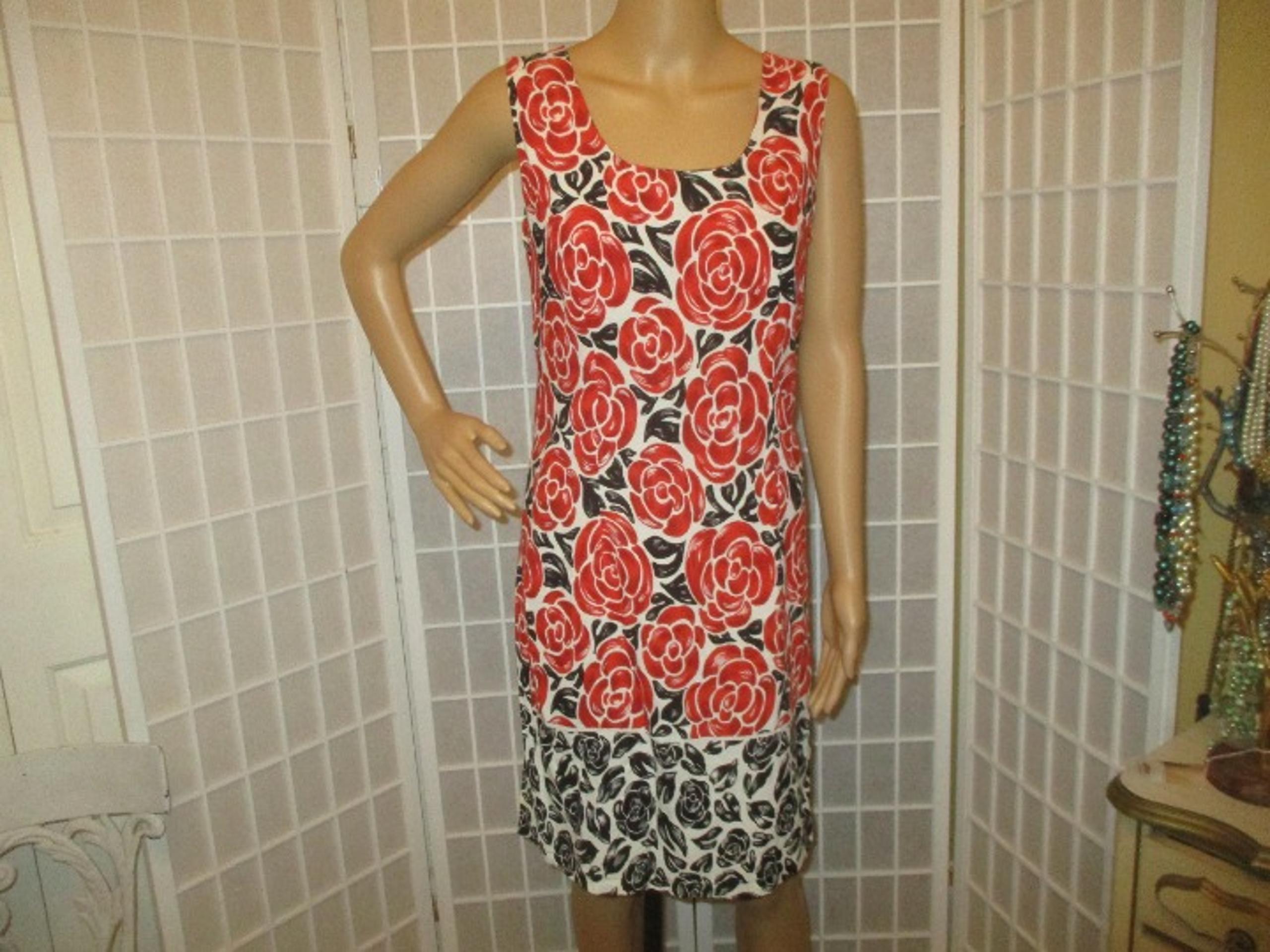 Jams World vintage "Latona Rose" print tank dress