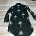 Chalmers Button Down Long Sleeve Palm Tree Sleep Shirt XS