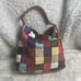 STELLA &MAX Hobo Large Shoulder Bag Leather multi color Patchwork brass hardware
