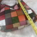 STELLA &MAX Hobo Large Shoulder Bag Leather multi color Patchwork brass hardware