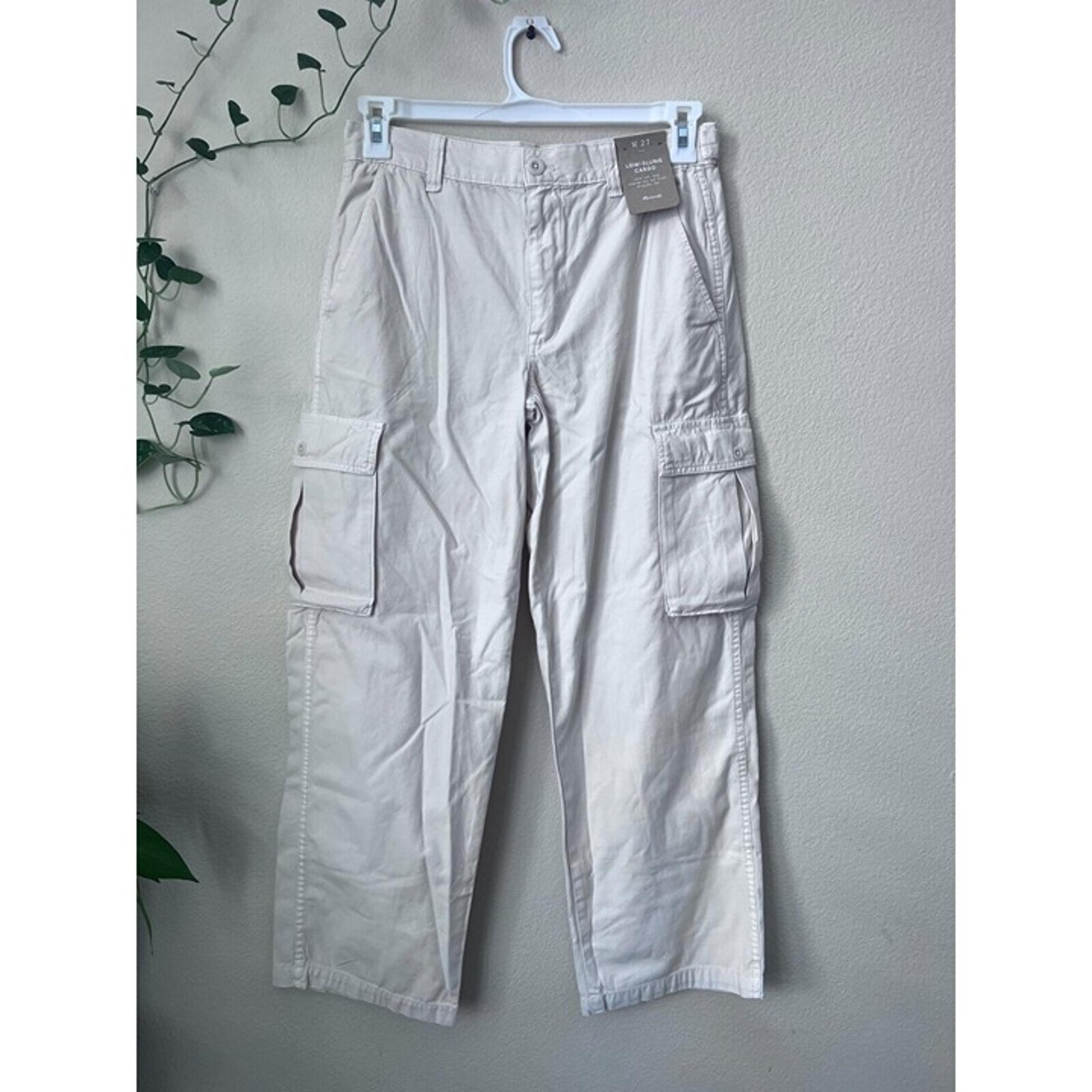 Madewell Womens Biege Low-Slung Cargo Pants Sz W27