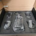 Joyjolt Aurora Crystal Whiskey Decanter with 8oz.Whiskey Glasses