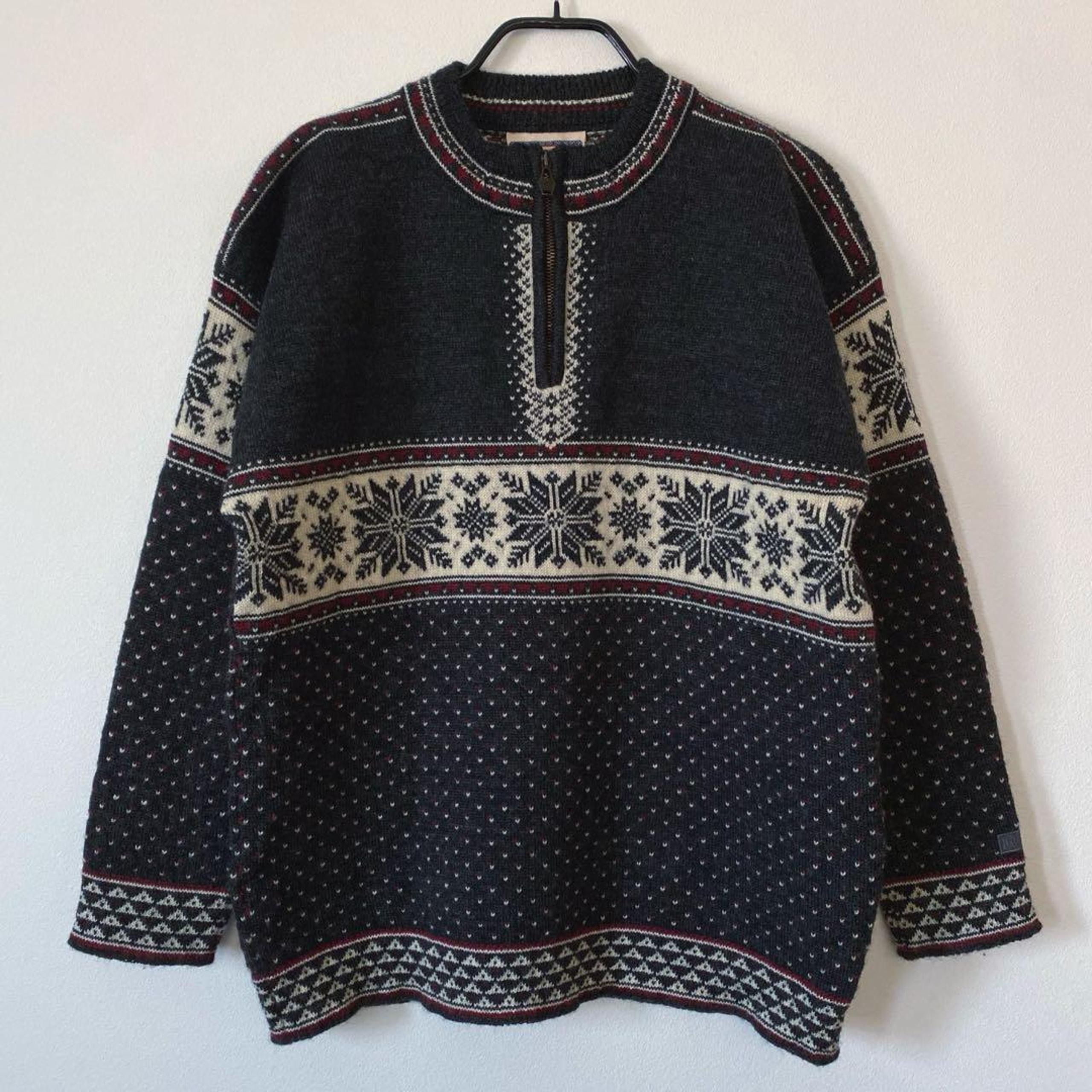 DALE OF NORWAY Birdseye Half-Zip Knit Sweater