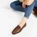 Everlane The 90's Croc-Embossed Loafer - Brown 8.5