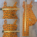 Jumpsuit orange patterned by Urban Outfitters