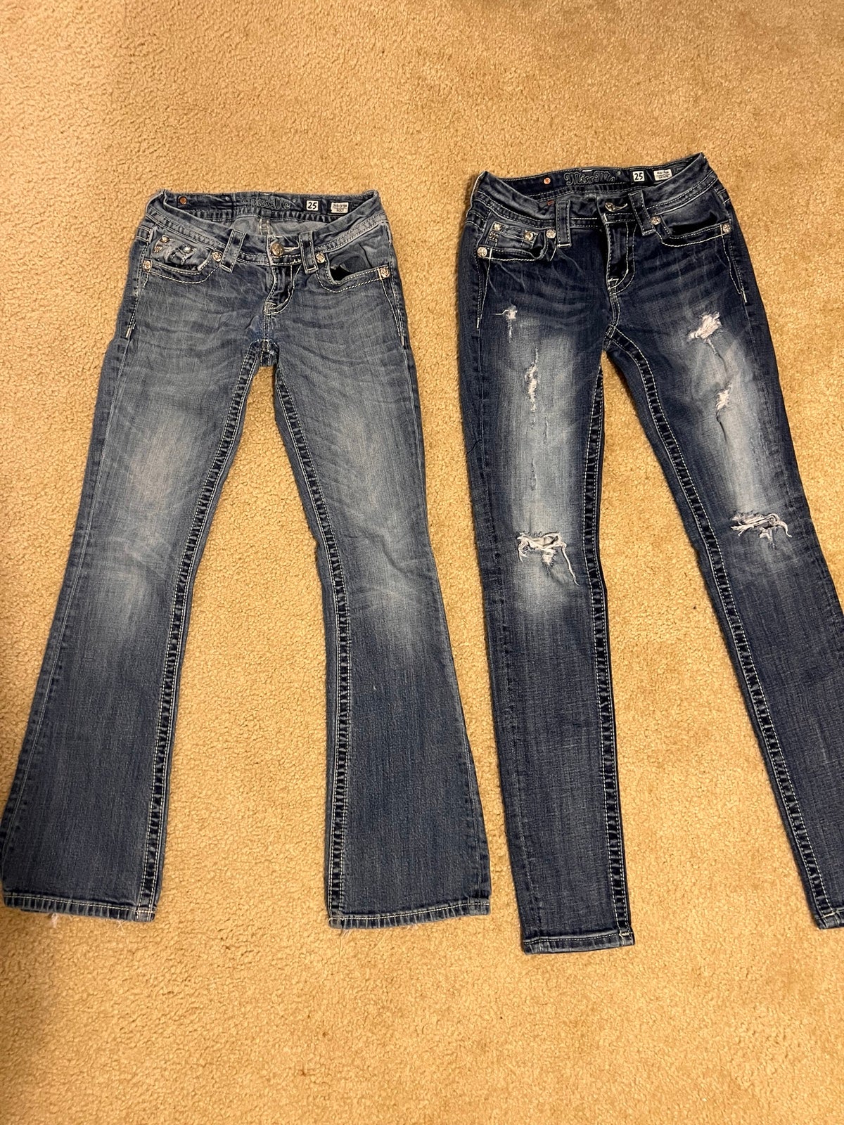 Miss Me jeans size 25 (2 pair)