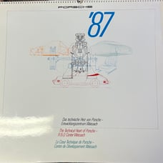 1987 Porsche calander rare