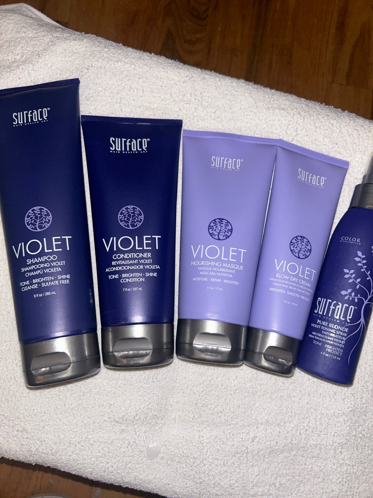 Surface violet shampoo set