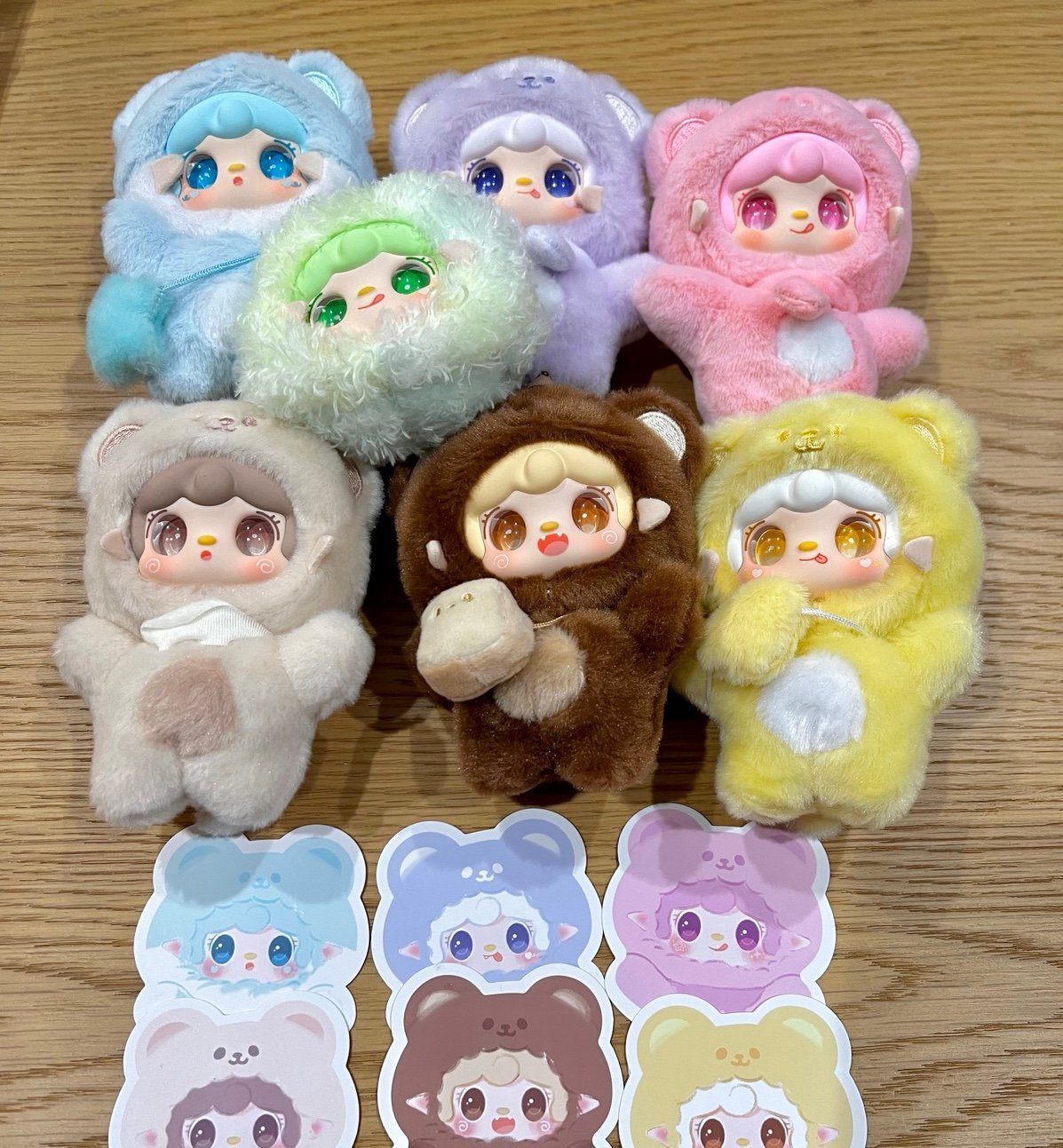 Yooki V4 Take a Bite Of Bear Series Blind Box Plush Dolls - Full Set