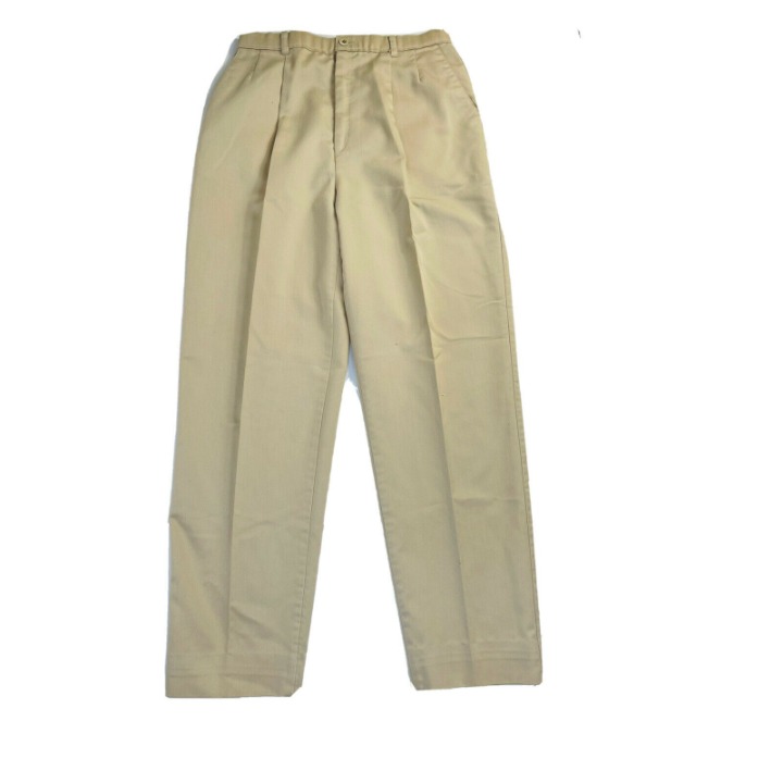 Vintage Levis High Rise Pleated Polyester Tapered Trouser Pants USA Womens 12