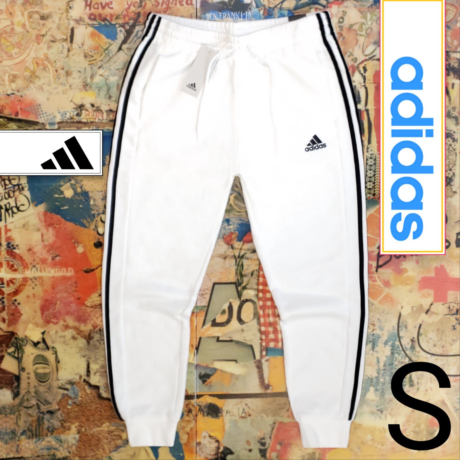60 New Adidas Mens Fleece Joggers / Sweatpants! S