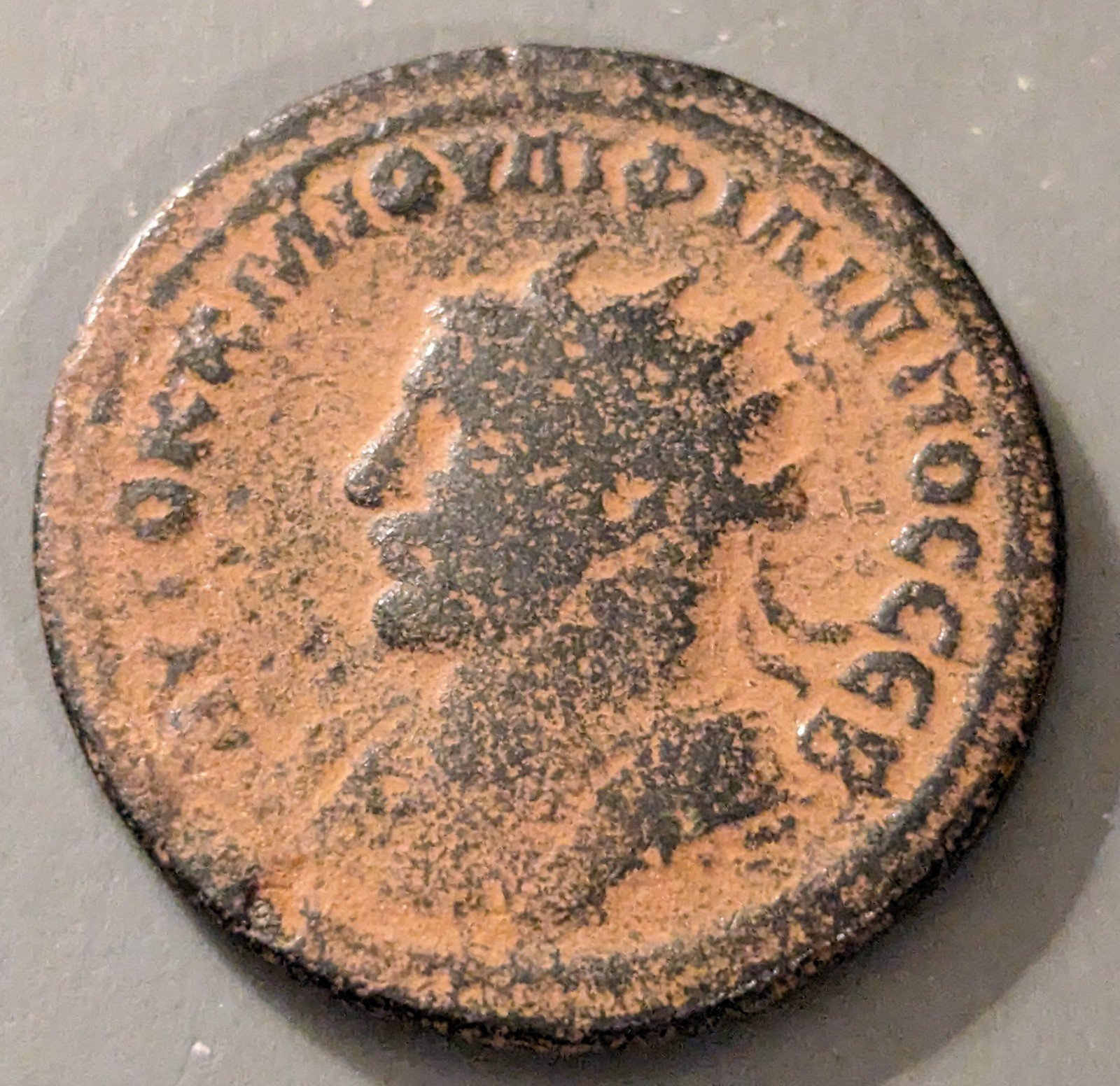 Roman Provincial bronze coin. Philip I, 244-249 AD. 8 Assaria
