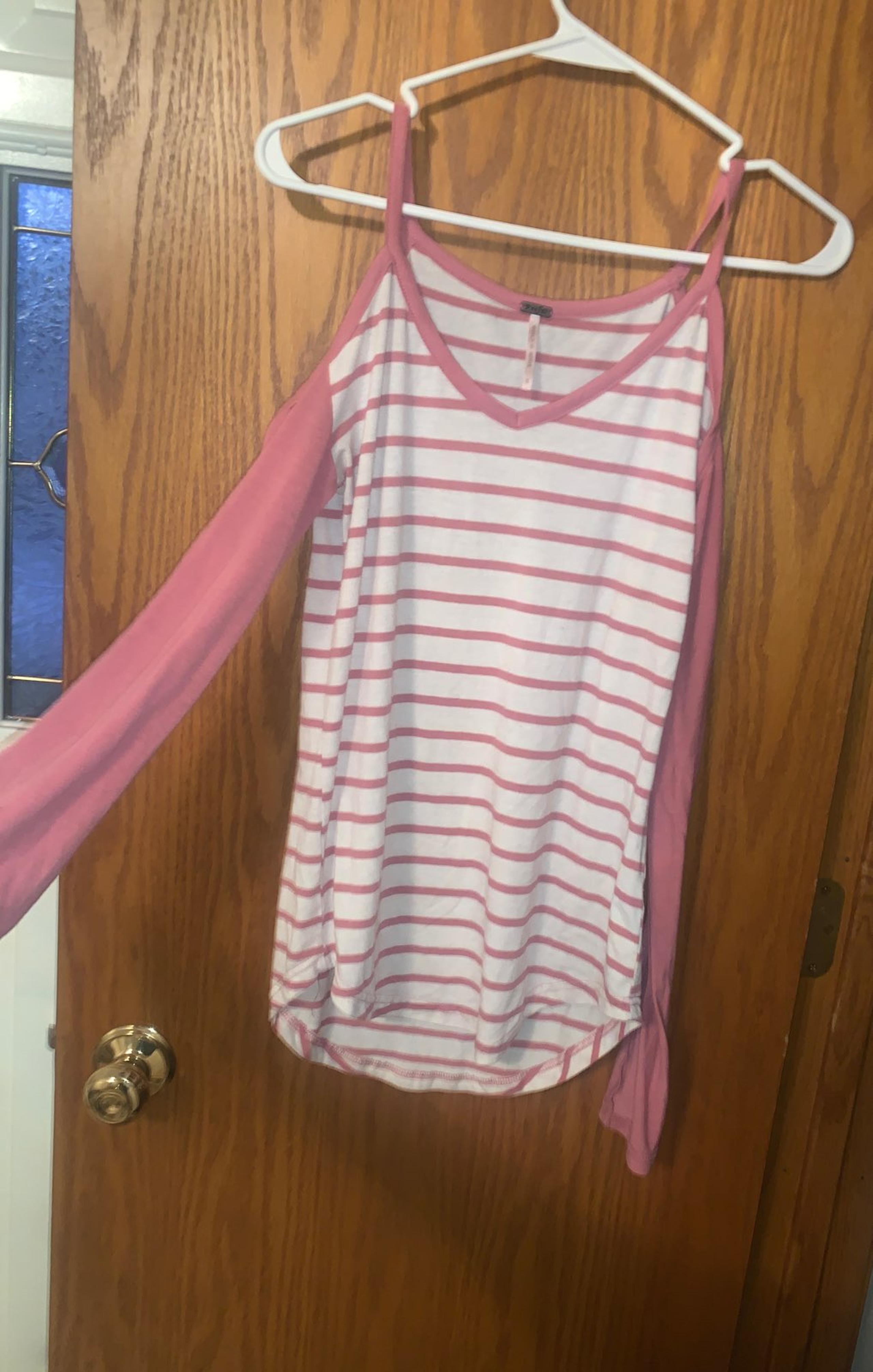 Pink & white Tank Top