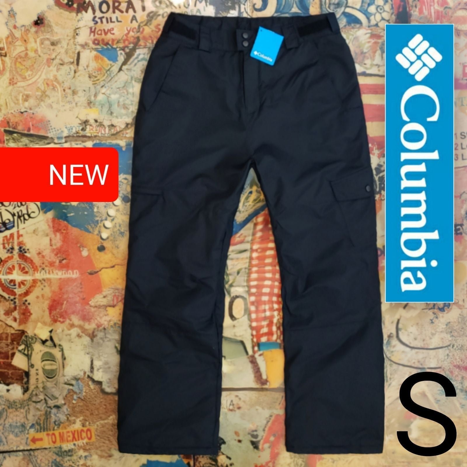 110 New Columbia Mens Insulated Waterproof Snowboard Pants / Ski Pants! S