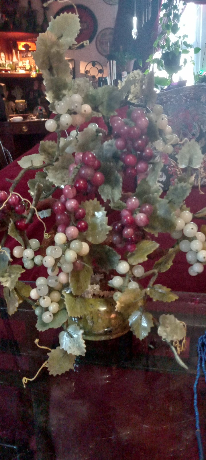 Handmade Jade grapes