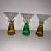 Set of Three Carnival Cruise Round Jigger Colorful Shot Glasses