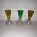 Set of Three Carnival Cruise Round Jigger Colorful Shot Glasses