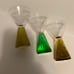 Set of Three Carnival Cruise Round Jigger Colorful Shot Glasses