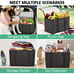 3pcs Reusable Grocery Bag, Foldable Washable Insulation Bag, Large Capacity Shop