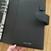 CHOTH & PAPER A5 foundation leather planner cover 6 ring. Cafe Noir