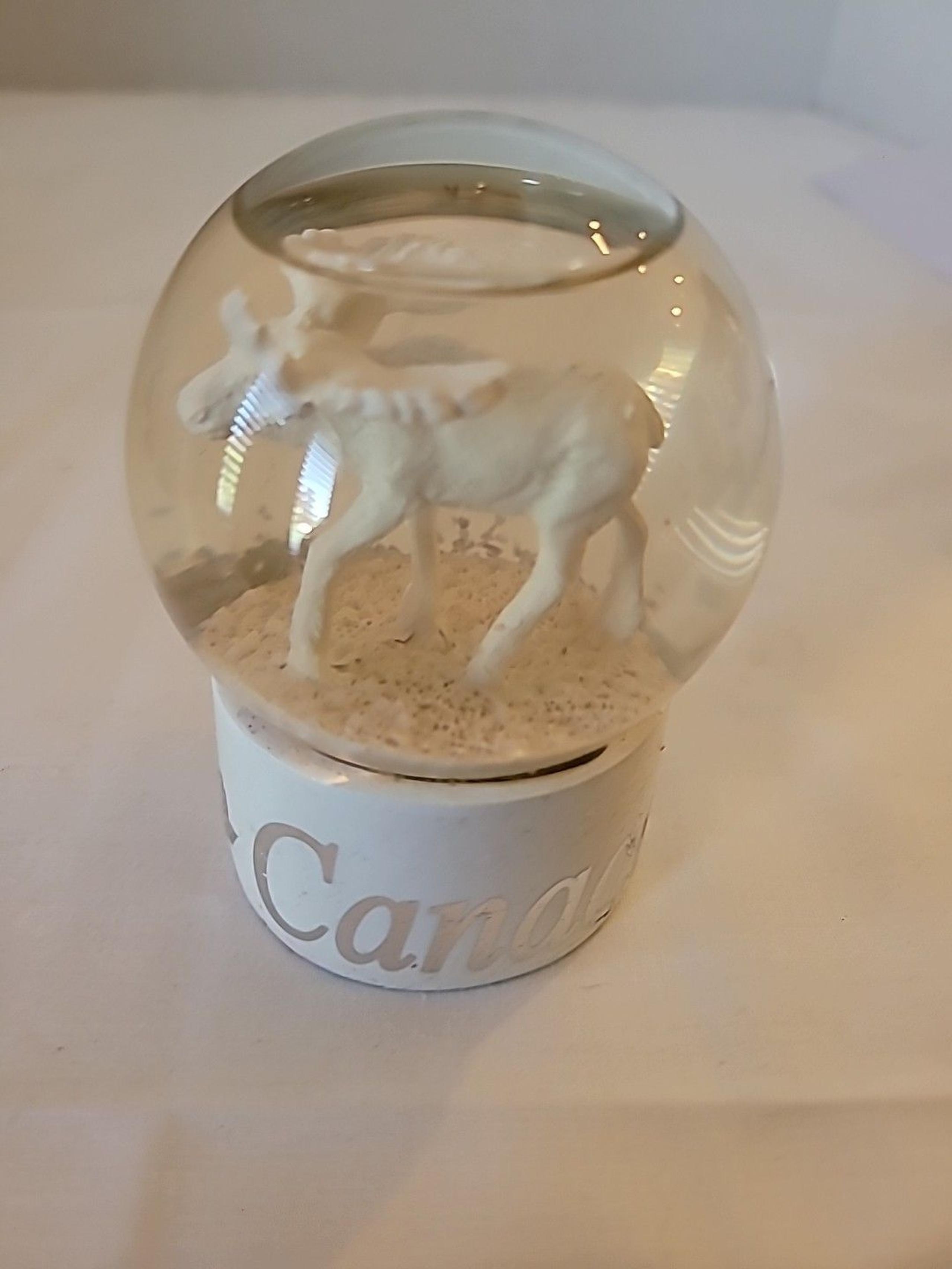 Moose  Canada Souvenir 3.5" Miniature Snow Globe 2016