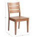 Caspian Vintage Acorn Ladder Back Dining Chair Set of 2