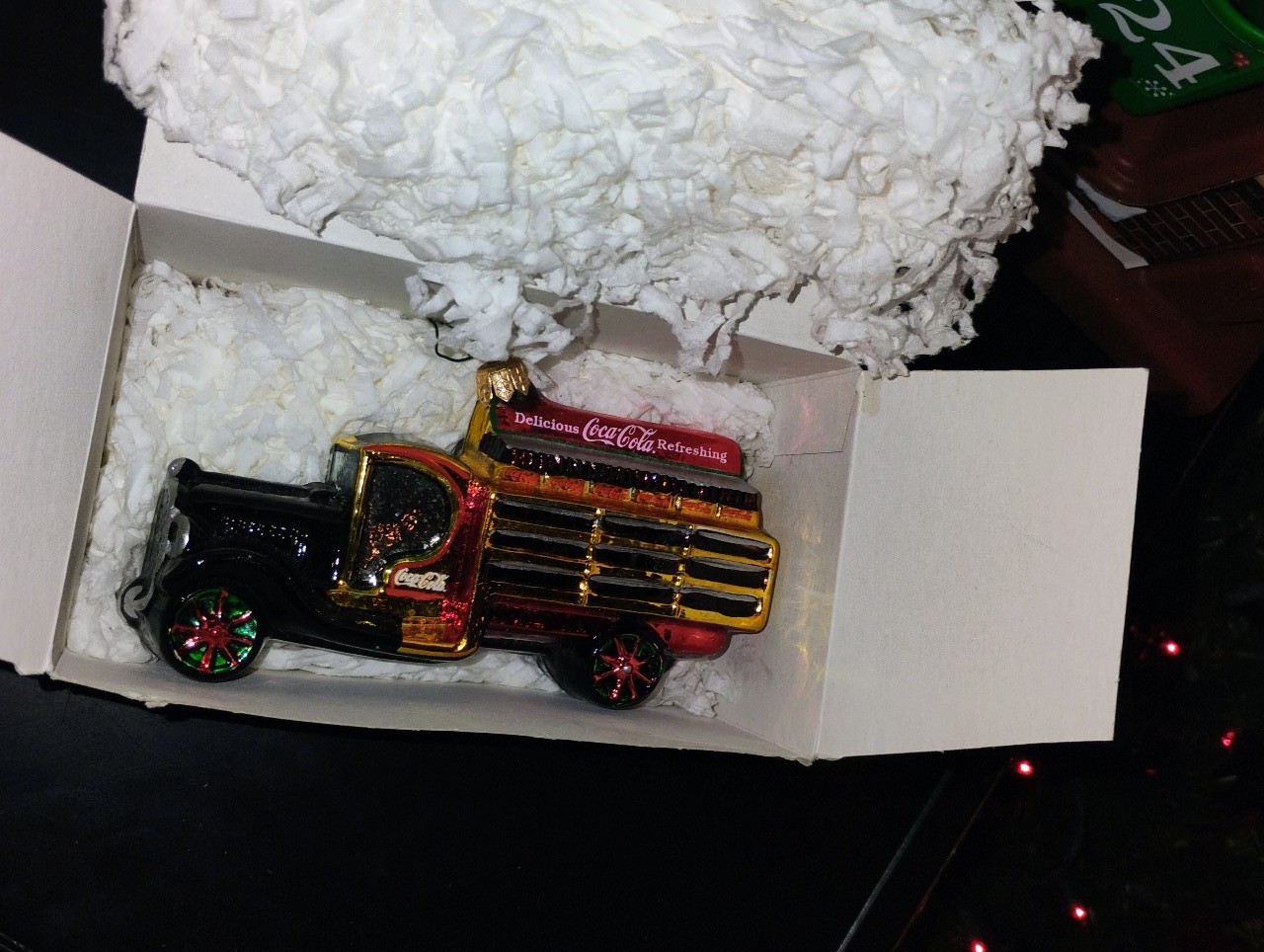 Vintage Kurt Adler polonaise Coca cola truck ornament