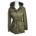 Me Jane Army Green Lightweight Hooded Jacket with Crochet Detail Size Small
