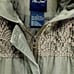 Me Jane Army Green Lightweight Hooded Jacket with Crochet Detail Size Small