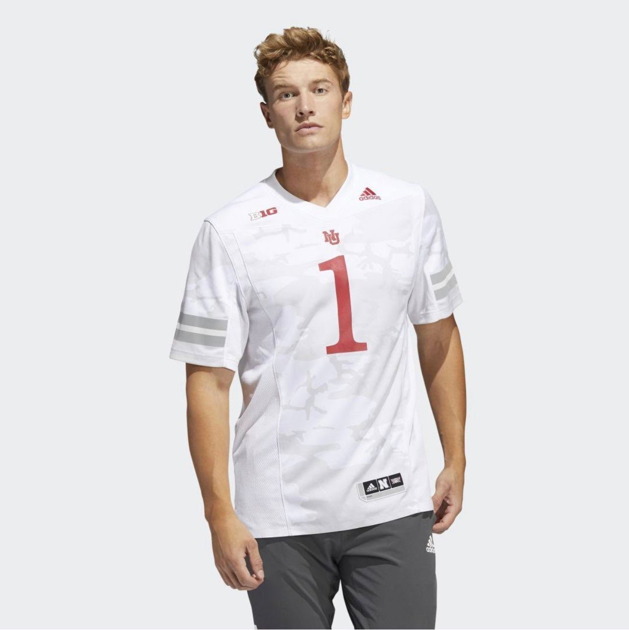 Adidas #1 Nebraska Huskers Premier Strategy Jersey - NWT