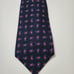 Men's Polo Ralph Lauren Paisley 100% Silk Neck Ties Made in USA - Navy Blue