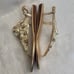 kate spade Imani Gold Faux Pearl Jeweled Thong Open Toe Ankle Strap Sandals 9.5