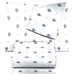 New Saturday Park Outer Space Blue Organic Cotton Sheet Set Queen