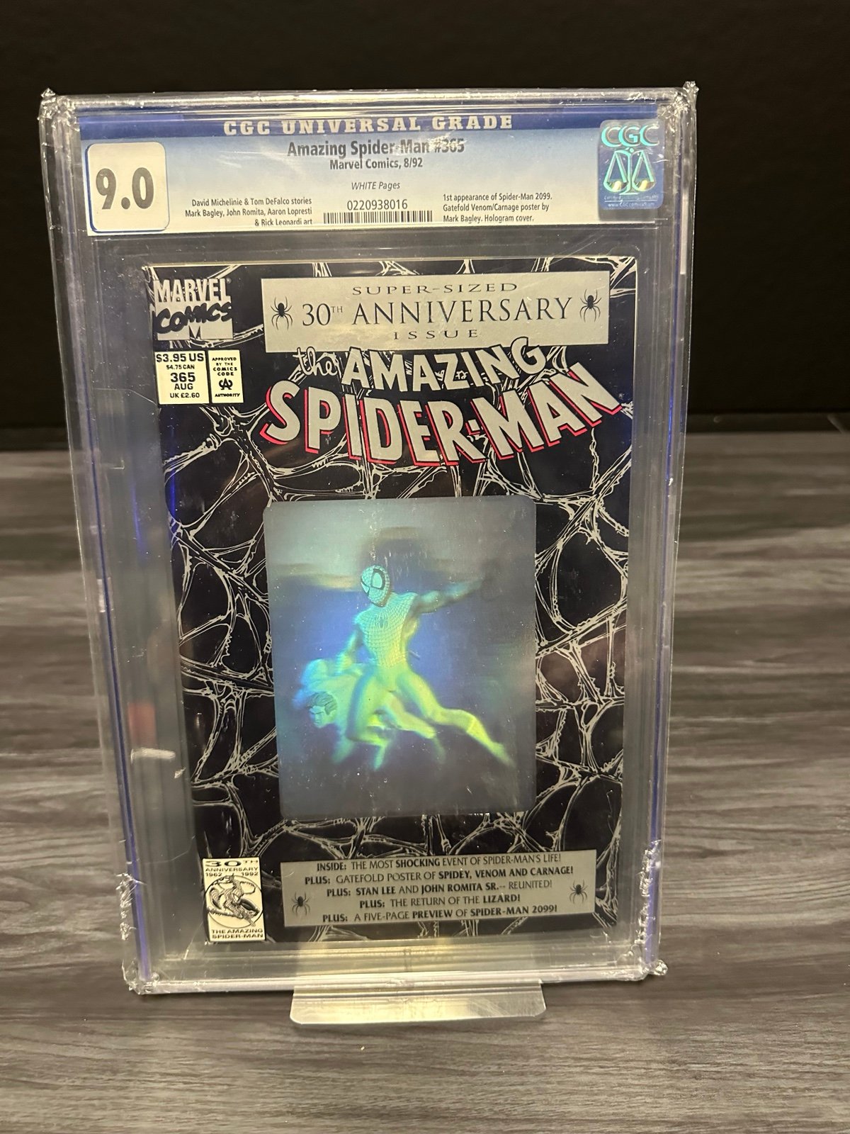 Amazing Spider-Man #365 D CGC 9.0 1992 1st Appearance Of Spider-Man 2099