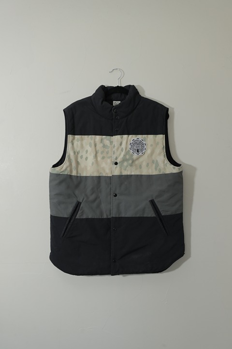 Crooks & Castles Tricolor Puffy Vest (XL)