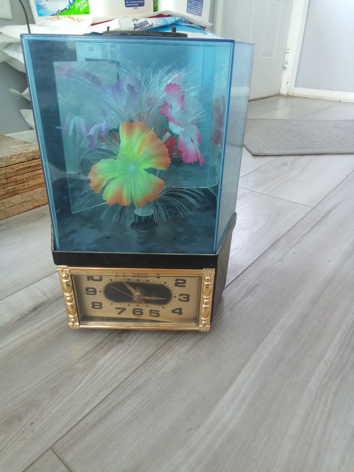 Vintage old flower clock