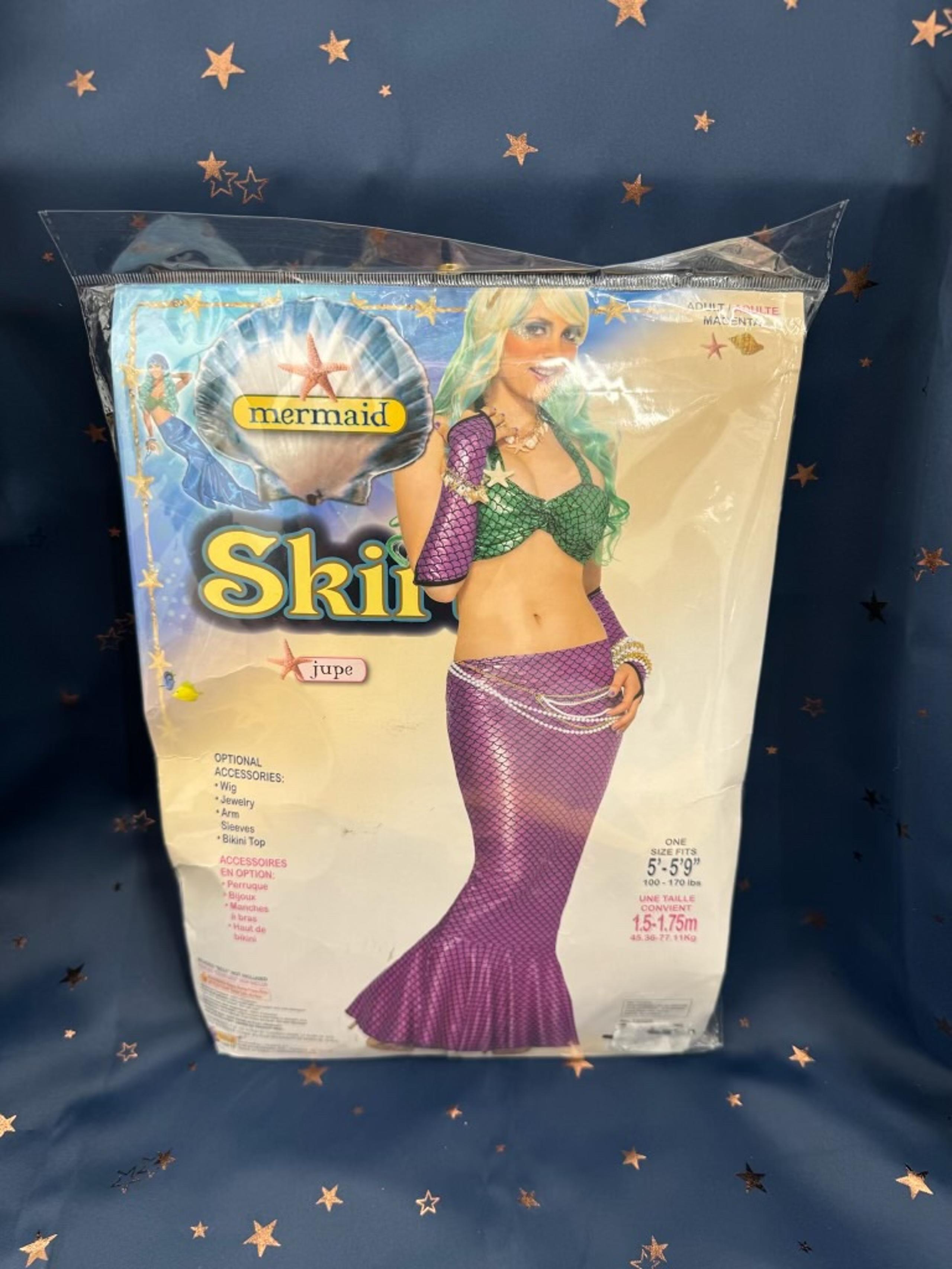 Adult purple mermaid skirt costume
