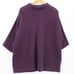Lands End Mock Neck Sweater Womens Purple Pullover 3/4 Sleeve Knit Size 3X
