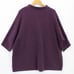Lands End Mock Neck Sweater Womens Purple Pullover 3/4 Sleeve Knit Size 3X