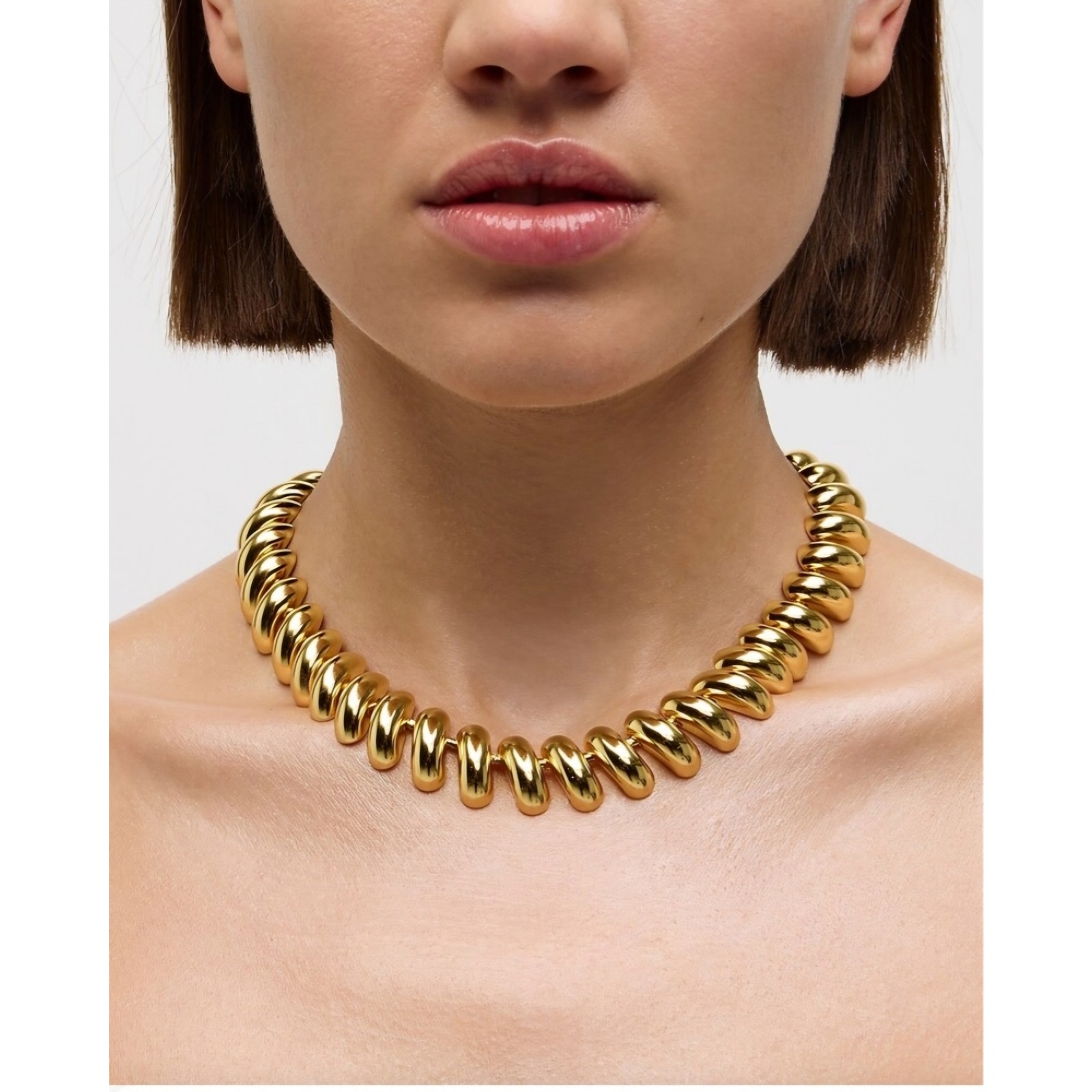 NEW J. Crew Gold Spiral Collar Necklace