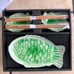 Kafuh Japan Sushi and Sauce Plate Set with Chopsticks