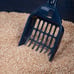 Open-Top Cat Litter Box with Shield and Scoop, Navy