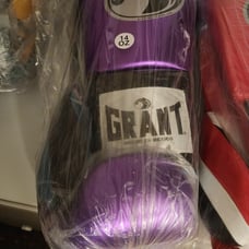 12 oz Grant Boxing gloves Purple and Green and black with Free Grany Hand Wraps